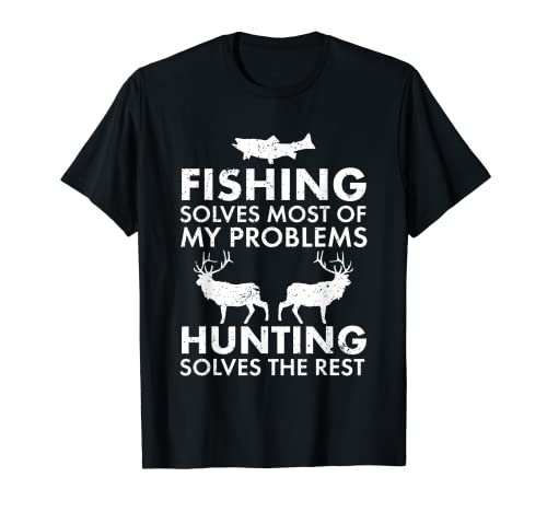 Funny Fishing And Hunting Gift Christmas Humor Hunter Cool T-Shirt #TOP8