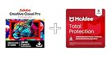 Adobe Creative Cloud All Apps & McAfee Total Protection 2025 |6 dispositivi| 12 mesi | 2025 | Codice d'attivazione via email