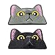 2 Kätzchen-Stickereien, Schwarze Katzen-Aufnäher, Schwarze Denim-Aufbügelflicken, Katzen-Applikationsflicken, Katzen-Stickflicken, Katzenflicken Auf Kleidung