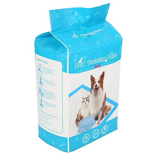 Qudinip Almohadillas Desechables para Orinar de Mascotas, Absorbentes Rápidos, a Prueba de Fugas para Entrenamiento de Cachorros, Mascotas Mayores, Tela No Tejida de 100 Unidades (M