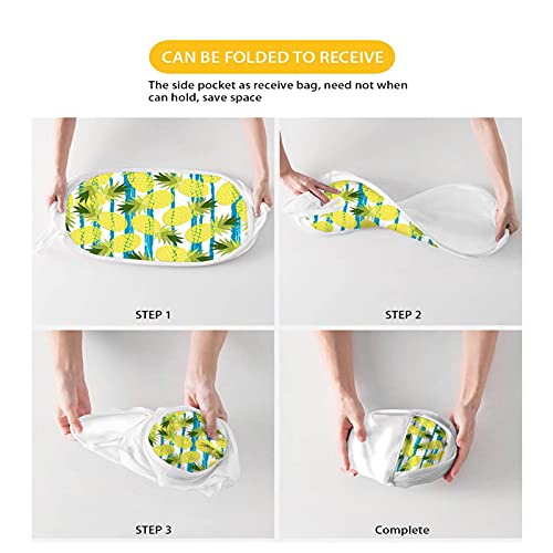 Forchrinse American Flag Bold Eagle Mesh Pop Up Laundry Hamper Storage Canvas Fabric Large Storage Basket For Kids Adults #TOP5