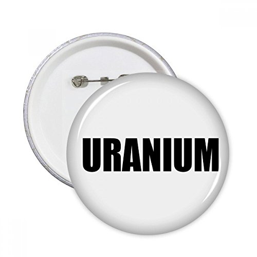 Badge Uranium élément chimie pins rond vêtement multicolore L