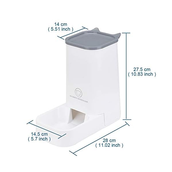 Blueshyhall Pets Automatic Feeder Set, Cats Dogs Water Dispenser and Food Feeder, Gravity Feeder for Large Middle Small Cats Dogs Kitten Puppy Blueshyhall Pets Automatic Feeder Set, Cats Dogs Water Dispenser and Food Feeder, Gravity Feeder for Large Middle Small Cats Dogs Kitten Puppy