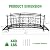 kinbor 8ft Outdoor Garden Bridge - Elegant Black Gold Design, Metal Garden Bridges with Guardrails and Steps Perfect Addition to Your Outdoor Pathways, Backyard Creek, Stream, Pond