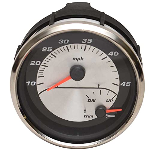 Faria Pontoon Boat Multi-Function Gauge GSC093A | Speedometer Trim 4 1/4 Inch