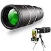 Produktbild HD 16X52 Zoom Monokular Wasserdicht Monokular-Teleskope Beschlagfest Mit Smartphone Adapter Stativ Für Vogelbeobachtung, Jagd, Wandern Sightseeing, Konzert Ballspiel