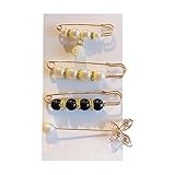 【Fashion Match】: Perlennadel zur Größenänderung von Hosen Verwenden Sie diese dekorativen Nadeln, um die Taille Ihrer Jeans, Hosen oder Kleider zu straffen, und ein gutes Accessoire für Ihre Tücher, Halsketten, Pullover, Hüte und Röcke, einfaches und klassisches Design, das zu den meisten passt deine Outfits.