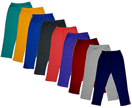 Image of indi weaves Girls Super Soft Cotton Solid Capri Pants Pack of 2