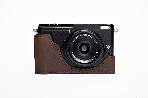 Housse de protection Fujifilm X70 en cuir marron contre les rayures de transport
