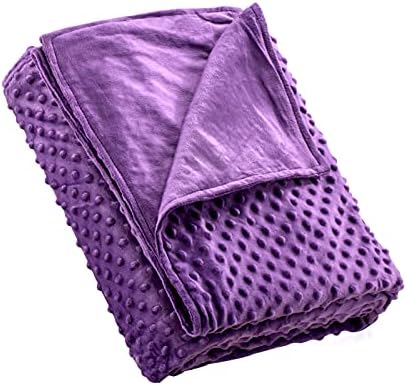 Isilila 48x72 Weighted Blanket Cover, Premium Soft Dot Duvet Cover for Weighted Blanket with 8 Ties(Removable Cover Only)