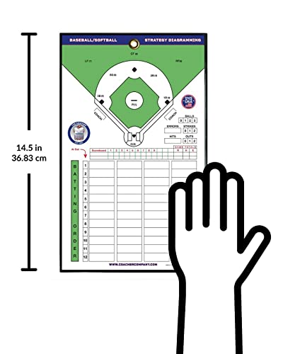The Coacher Premium Magnetic Baseball Softball Line-Up Board - Made In The Usa #TOP4