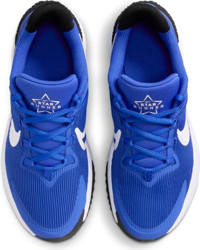 NIKE Star Runner 4 Nn (GS), baixo unissexo para crianças, Hyper Royal White Black White, 35.5 EU
