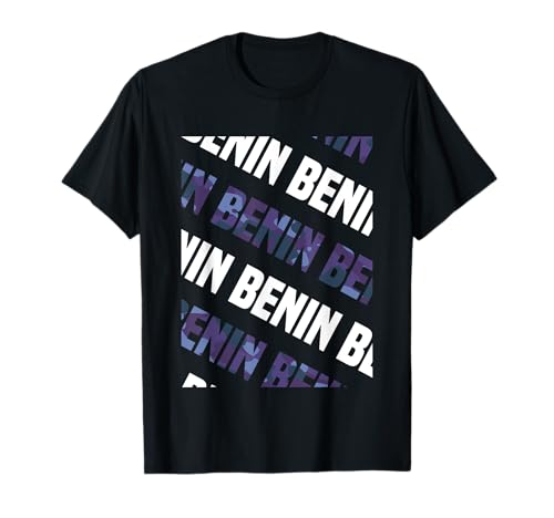 Benin Patrón De Camuflaje Morado Camiseta