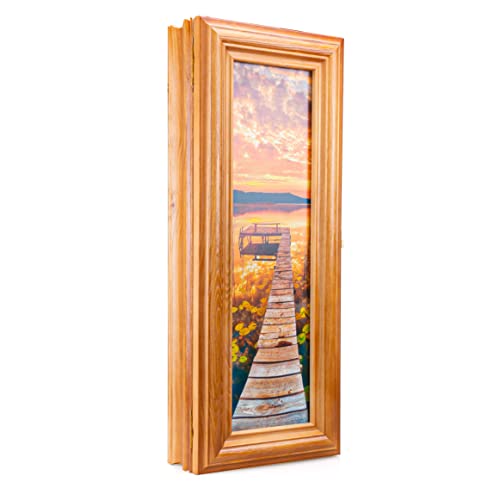 Cer-Plast Armadio a gancio | Scatola a chiave | Porta chiave organizer | Decorazione Deco casa vintage (SKP-F100BR)