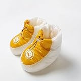 WIND HARD 10D Ultralight Down Booties 800FP Down Pro Shoes Cover Outdoor Tent Slippers Winter Foot Socks in Sleeping Bag (Yellow, Large)