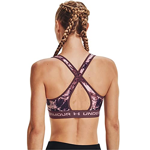 Image of Under Armour Crossback Mid Impact Heather Bra