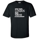 eidelstedter weg 22 hamburg hochwertige Bedruckung JOllify EIDELSTEDT Kinder Junge Mädchen T-Shirt – Design: New York, London, Paris, Tokyo - Größe: 164-14-15 Jahre