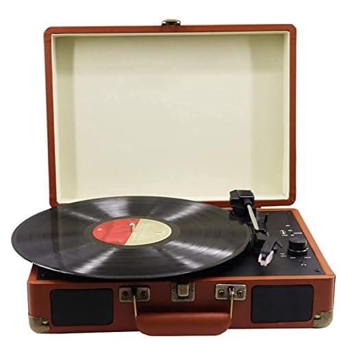 FWEOOFN Leitor de gravação, alto-falante embutido, toca-discos Bluetooth para toca-discos de vinil, compatível com 18/25/(toca-gravadores)