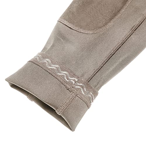 Willit Girls Horse Riding Pants Tights Kids Equestrian Breeches Knee-Patch Youth Schooling Tights Zipper Pockets Khaki M #TOP4