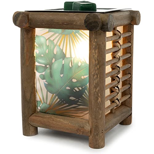 Scentsationals Wax Melt Warmer, Wax Warmer for Scented Wax Melts - Lantern Collection Jungle Lantern - Candle Wax Melter for Fragrance Cubes and Tarts