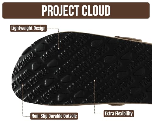 Image of 100% Genuine Leather Slip-on Footbed Clogs for Women - Fall Shoes for Women
