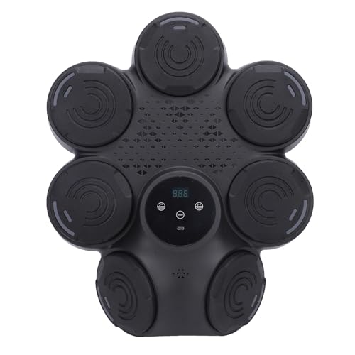 Keenso Máquina de boxeo musical, entrenador interactivo con 9 ajustes de velocidad, retroalimentación en tiempo real, conectividad para fitness familiar (blanco)
