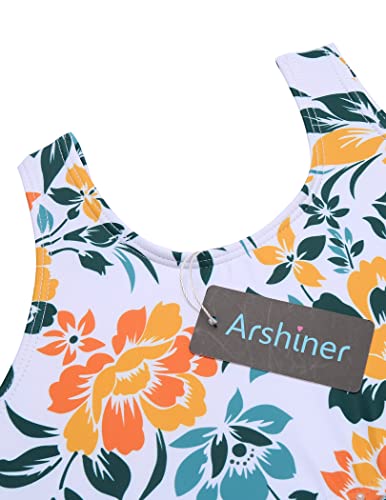 Image of Arshiner Girls Bikini Beach Swimwear 2 Piece Swimsuits Floral Printing Bathing Suits