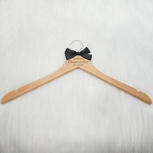 Miniatura 5 de jifu Percha personalizada para vestido de novia para novia, colgador personalizado para vestido de novia, percha personalizada para vestido de novia