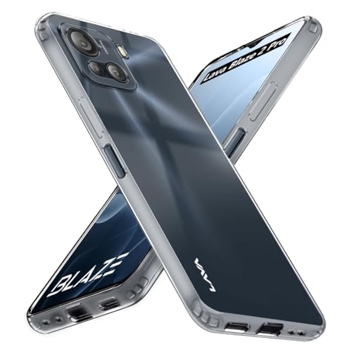Image of Fashionury Crystal Clear Case for Lava Blaze 2 Pro | Yellowing Resistance | Transparent TPU Silicone | Raised Camera Lips | Slim Transparent Cover