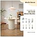Jowjut Ceiling Pendant Light Milk Glass Hanging Lighting 1-Light E26 Base Over Table Light Fixtures White and Gold Pendant Lights for Kitchen Island Dining Room Hallway, Mid Century Lighting