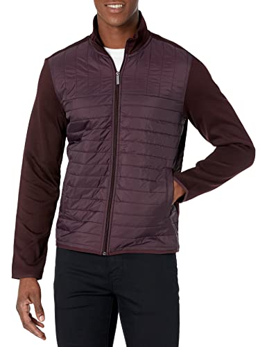 Perry Ellis Men's Nylon Quilted Jacket, Port, Xx Large #TOP16