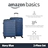 Amazon-Basics-2-piece-set-Hardside-spinner-Luggage-2130-inch-5578-cm-Material-ABS-Navy-blue Amazon Basics 2-piece set Hardside spinner Luggage- 21/30 inch (55/78 cm), Material: ABS, Navy blue