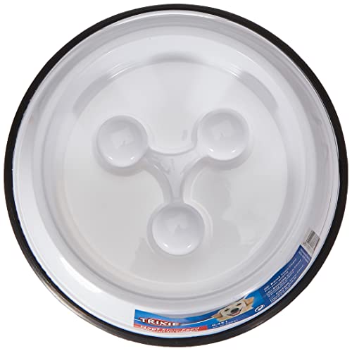 Trixie spülmaschinenfester und rutschfester Anti Schling Napf 'SLOW FEEDING NAPF, KUNSTSTOFF/TPR, 0,45 L/Ø 20 CM' , Sortiert farbe