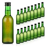 Protection optimale contre la lumière grâce au verre vert - Assurance qualité et arôme - Le verre vert de cette bouteille protège efficacement le contenu contre la lumière, ce qui permet de conserver le goût, la couleur et les propriétés naturelles de vos boissons beaucoup plus longtemps. Idéal pour les liquides sensibles à la lumière tels que le cidre, les jus pressés à froid, les vins de fruits, les liqueurs ou l'hydromel La protection contre la lumière réduit l'oxydation et soutient une qualité stable sur une longue période.