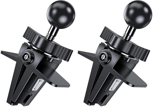 Image of VICSEED Air Vent Clip for Car Mount, Twist-Lock Anti-Shake Vent Grip, 17mm (0.67inch) Ball Head Universal for Most Phone Mount for Car (Pack of 2)
