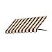 Awntech 4-Feet Dallas Retro Window/Entry Awning, 56 by 48-Inch, Burgundy/Tan