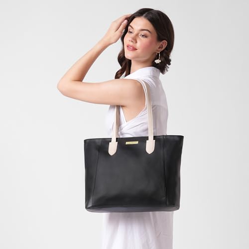 Image of Caprese Devon Large Tote Bag for Women with Comfortable Straps & Multi-Compartment | Stylish Shoulder & Handheld Bag | Fits Up to 16 Inch Laptop | Perfect for Work, Travel & Daily Use