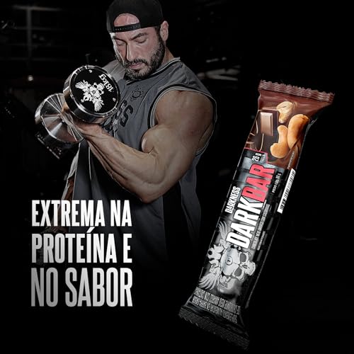 Integralmedica Dark Bar Chocolate, Darkness, Kit com 8 unidades