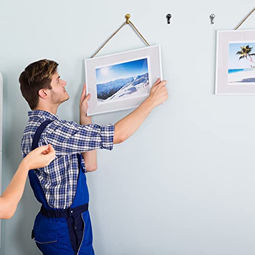 Image of Jetec 30 Pieces Metal Push Pin Hangers Pin Wall Hooks Picture Hanging Picture Nails Frame Oil Painting Hooks on Wooden or Fabric Wall for Home or Office(Gold, Silver, Black)