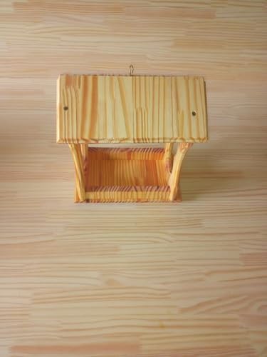 Tratador para Pássaros Livres, Madeira Maciça, 26x15x29 cm, À Prova d'Água