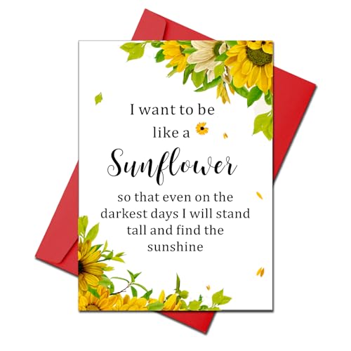 Trikalika Sunflower Gifts for Women Inspirational Gifts for Women Encouragement Gifts for Women Affirmation Cards for Women Sobriety Gifts for Women Breast Cancer Gifts for Woman Christmas Gifts