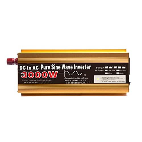 Onduleur pur sinus 3000W DC 12V haute efficacité pour convertisseur