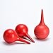 BWESOO 2Pcs Red Manual Amniotic Fluid Suction Device Canine Feline Pet Puppy Dog for Nasal Home Clinic Choking Pumping Bulb Siphon Bulb Air Squeeze Bulb Liquids Bulb, Nursing Supplies 30ml