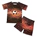 ORGYPET Soccer Galaxy Soccer Jerseys for Kids Soccer Uniforms for Boys Soft Cozy Breathable Kids 2024 Trendy Soccer Jerseys Children's Football Suit Breathable Fabric for All Day Wear, S
