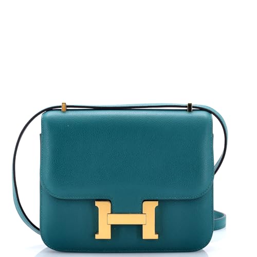 Hermès, Pre-Loved Constance Bag Evercolor 18, Vert Bosphore