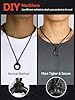 FaithHeart Mens Viking Necklace Stainless Steel Norse Rune Amulet Pendant Protective Amulet Jewellery, Adjustable Leather Rope Necklaces Viking Gifts for Husband Dad #4