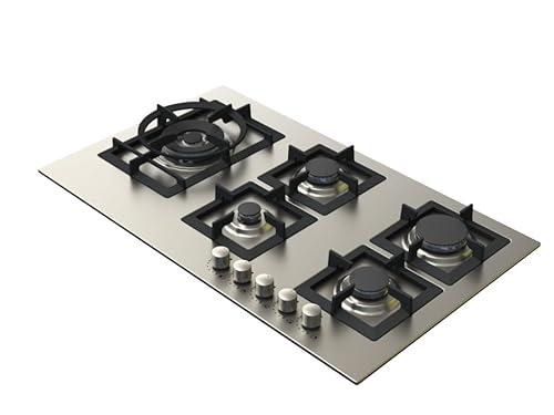 Kitchen Line 90cm Italian Gas Cooktop, 5 Eyes, Heavy Duty, S...