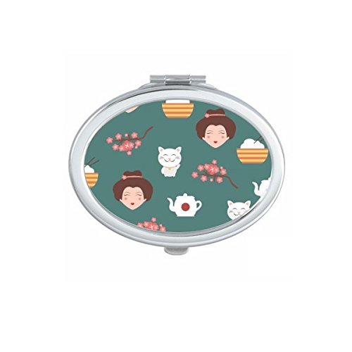 Miroir de maquillage Geisha Cat, un cadeau japonais mignon et utile