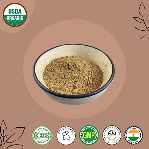 Usda Organic Aritha Powder/Soap Nut Powder(Sapindus Laurifolia) By Mi Nature For Silky Hair - (227G / (1/2 Lb) Usda Nop Certified 100% Organic | Excellent Hair Conditioner | From India #TOP4