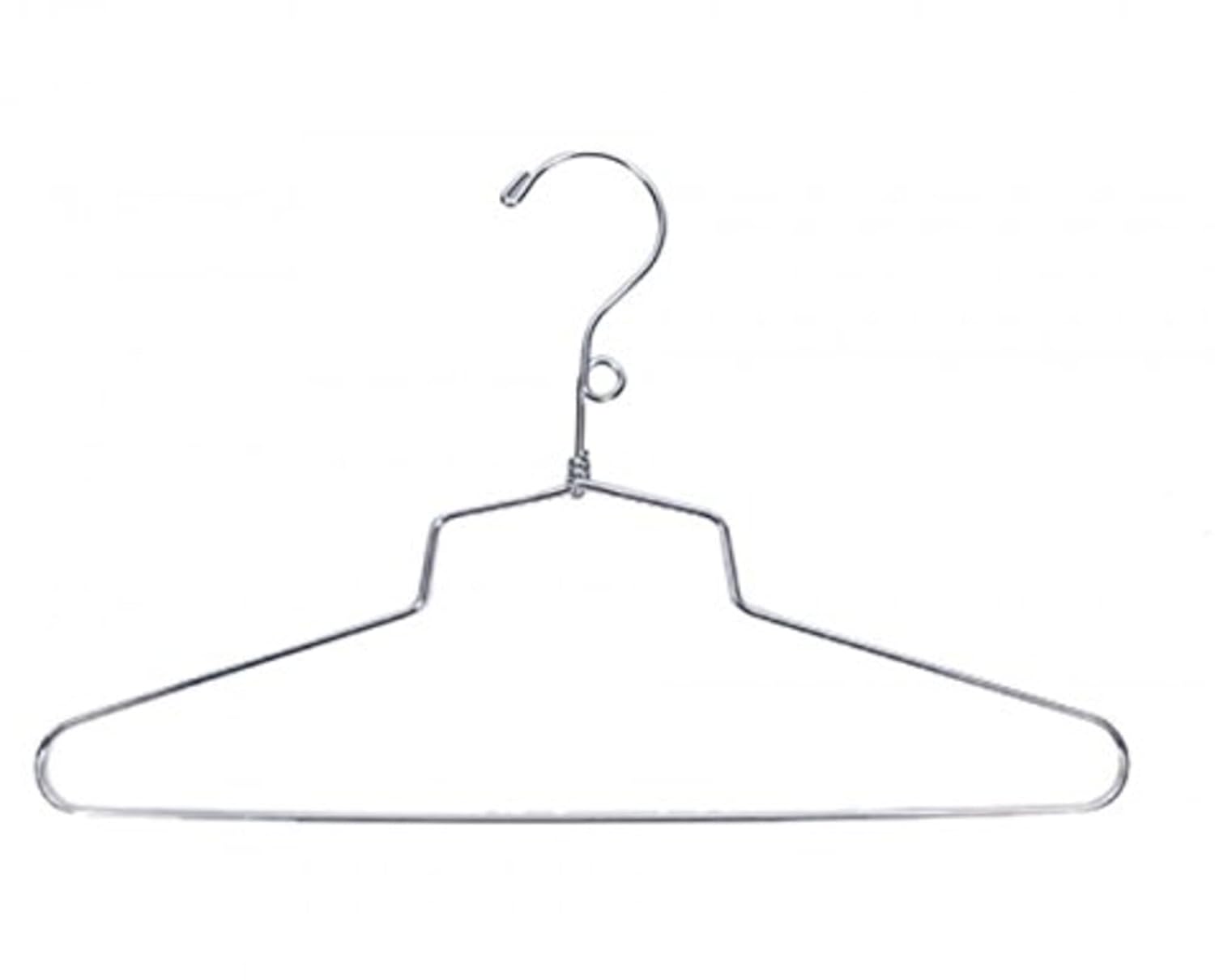 NAHANCO SLD-19 Chrome-Plated Shirt/Dress Hanger, 19" (Pack of 100)